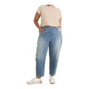 Madewell womens size 32 Pull on jeans okeefe new straight leg regular wash relax